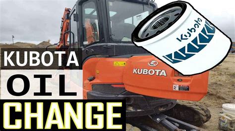 add oil kubota mini excavator|kubota excavator oil change.